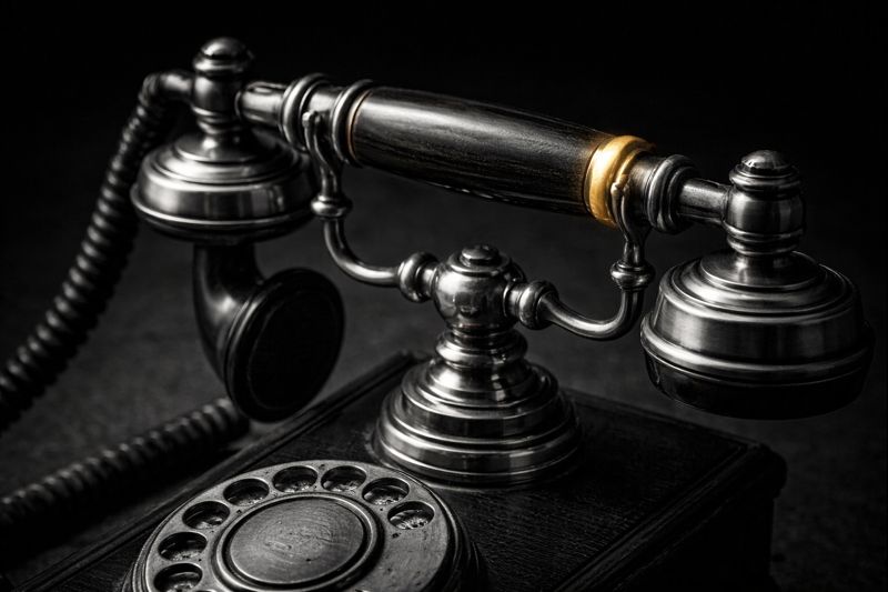 Vintage rotary telephone