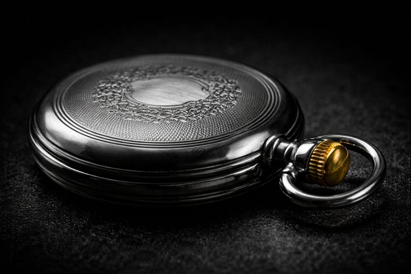 Gold pocket watch